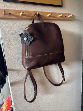Portland Leather backpack - Coldbrew